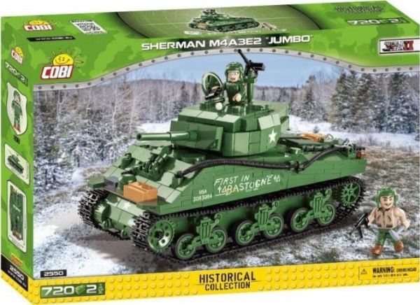 COBI Sherman M4A3E2 Jumbo, Byggesæt, 3 År, Plast, 720 stk