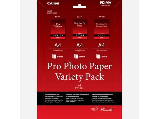Canon Pvp-201 Auswahl Professionelles Fotopapier A4 – 15 Blatt, Laser/Inkjet, A4, Weiß, 15 Blätter, Pixma Mp272 Pixma Mp480 Pixma Mp490 Pixma Mp499 P