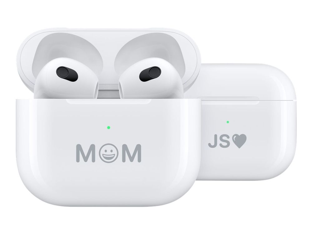 Apple | Airpods - 3. Generation - Ægte Trådløse Øretelefoner Med Mik. - Ørespids - Bluetooth - Hvid | Magsafe Charging Case