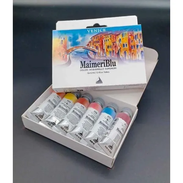 MaimeriBlu Watercolour set Venice - 6 tubes 12ml - Professional Watercolours | Skola & Hobby - Konstmaterial - Akvareller och vattenfärger | GameStuff