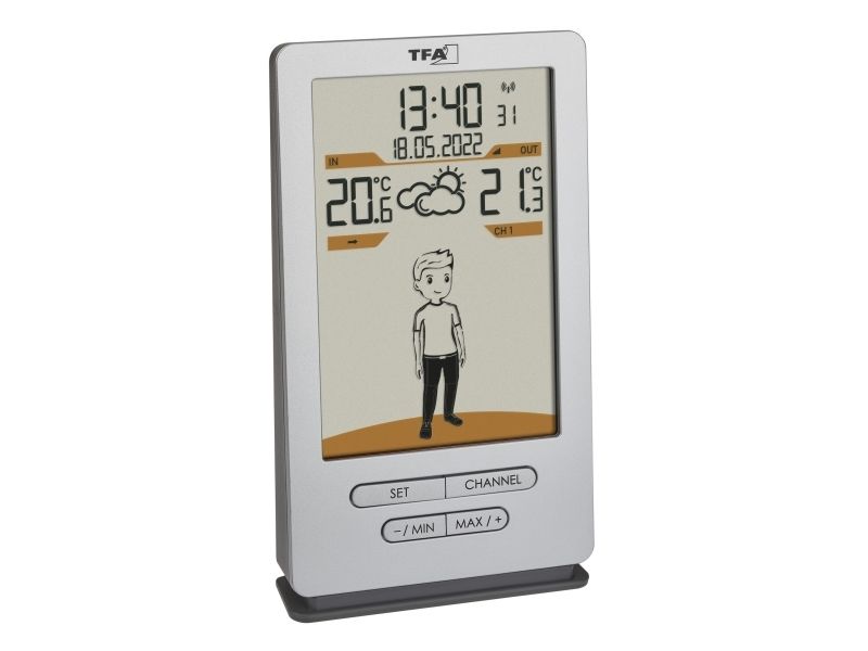 Tfa-Dostmann Weather Jack, Sølv, Indendørs Termometer, Udendørs Barometer, Udendørs Termometer, Barometer, Termometer, Barometer, Termometer, Plast,