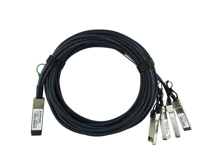 Blueoptics X4dacbl1-Bl, 1 M, Qsfp, 4 X Sfp+, Hanstik/Hanstik