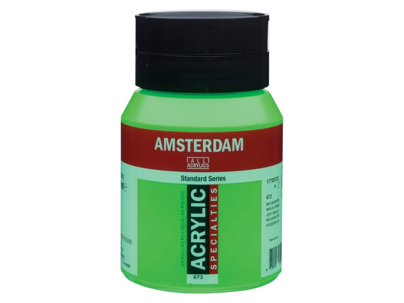 Amsterdam Standard Series Acrylic Jar Reflex Green 672 | Skola & Hobby - Konstmaterial - Akryl & Akvareller | GameStuff
