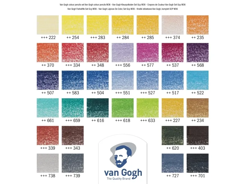 Van Gogh Coloured pencil advanced set 36 colours | Skola & Hobby - Konstmaterial - Pennor | GameStuff