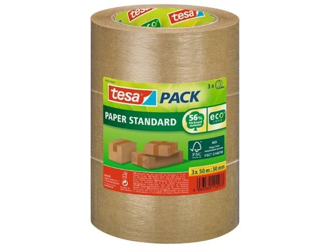 TESA Paper Standard, Brun, Emballage, Papir, 50 m, 50 mm, (1 STYK)