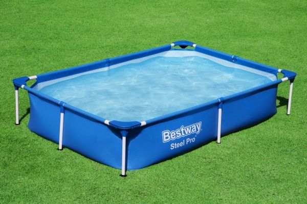 Bestway Steel Pro 56401, 1200 L, Gerahmter Pool, Blau, 10,3 Kg