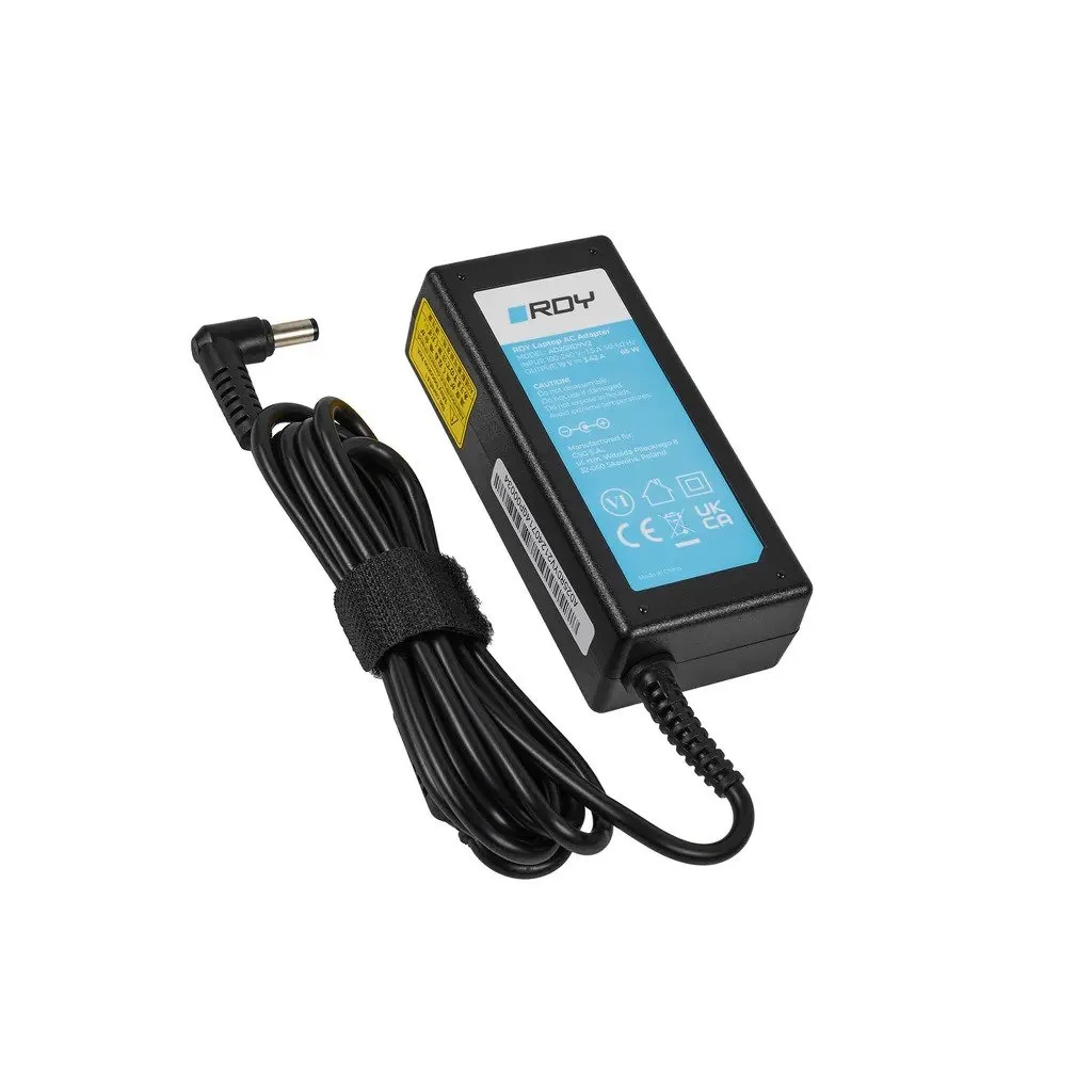 Strömförsörjning Laddare RDY 19V 3,42A 65W för Asus R510C R510L R556L X550C X550L X550V X551C Toshiba Satellite C650 L750 | Tele & GPS - Mobil tillbehör - Skydd & Väskor | GameStuff