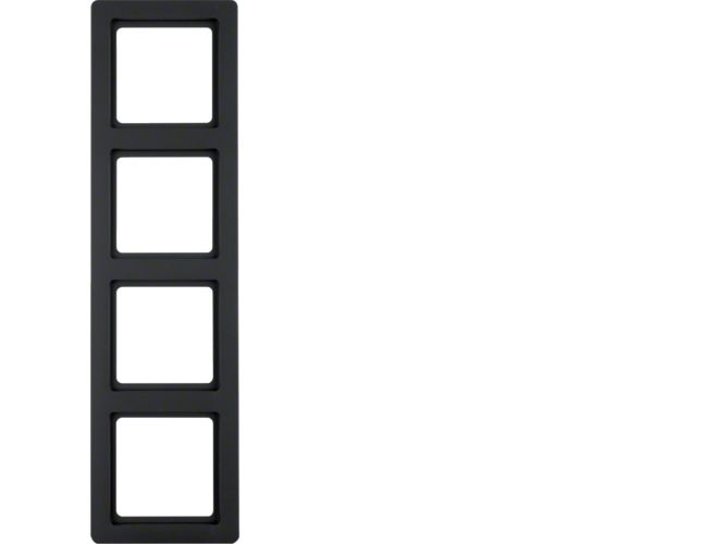Berker 10146086, Anthracit, Duroplast, Skrueløs, Berker, 2 Stk