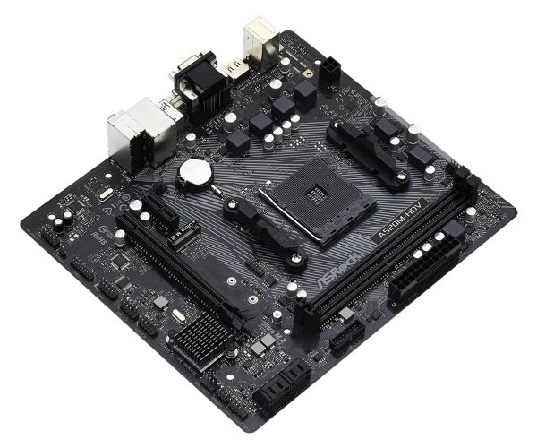 Asrock A520m-Hdv - Bundkort - Micro Atx - Socket Am4 - Amd A520 Chipset - Usb 3.2 Gen 1 - Gigabit Lan - Onboard Grafik (Cpu Påkrævet) - Hd Audio (8-K