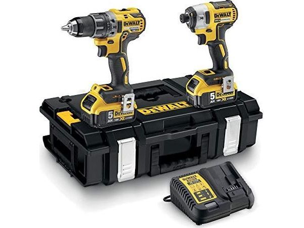 Dewalt. 18V Combo (Dcd796+Dcf887) 2X5,0Ah Tough System Dck266p2