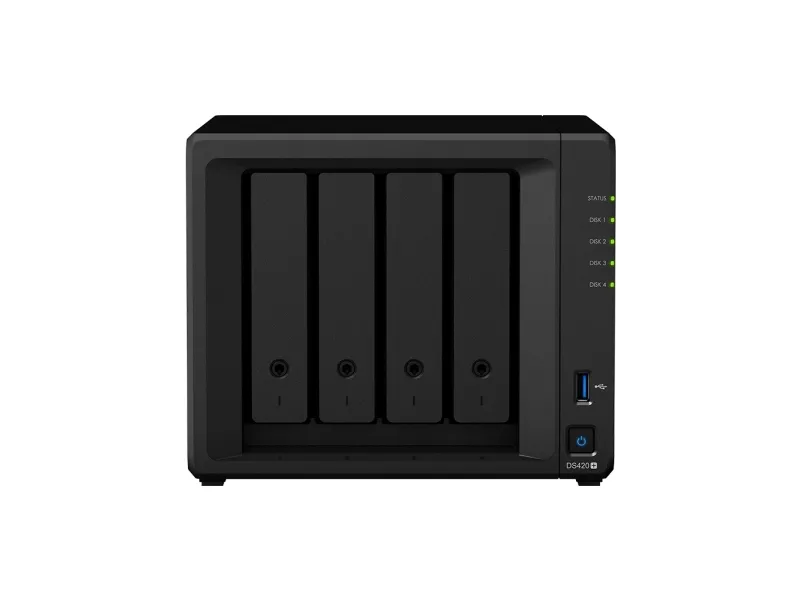 Synology RackStation RS822RP+ - NAS-server - 4 bays - rackversion - SATA 6Gb/s - RAID 0, 1, 5, 6, 10, JBOD - RAM 2 GB - Gigabit Ethernet - iSCSI support - 1U