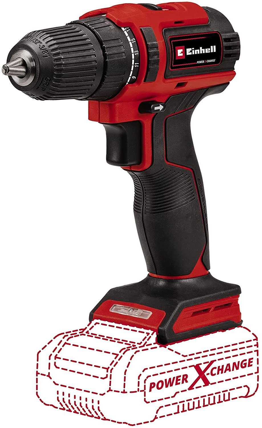 Einhell 4513997, Eldriven skruvdragare, 18 V, 160 mm, 60 mm, 190 mm, 790 g - SOLO