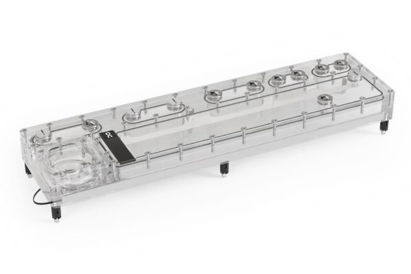 Alphacool 13891, Koldplade, Akryl, Transparent, 3-Pin Jst + 3-Pin, 1/4", 3-Stikben
