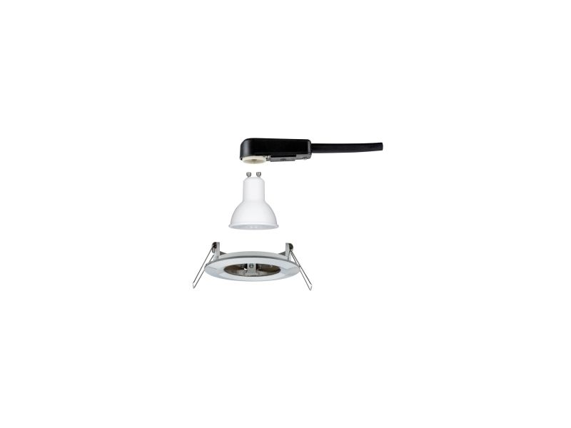 Paulmann Indbygningsarmatur Nova Fast Led Ip44 1X6,5W 4000K 230V Gu10 51Mm Børstet Jern/ Aluminium