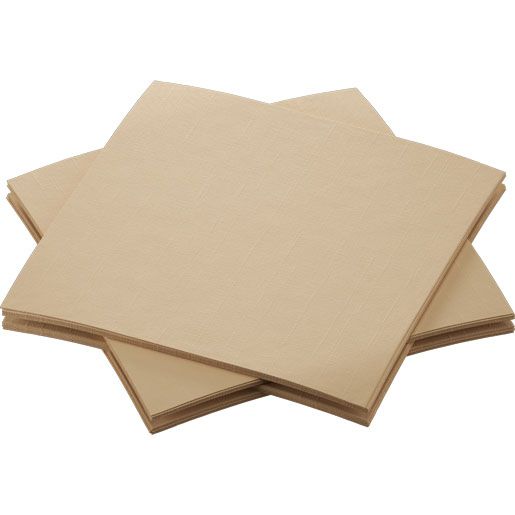 Serviet, Duni soft bio, 20 x 20 cm, brun, pakke a 180 stk