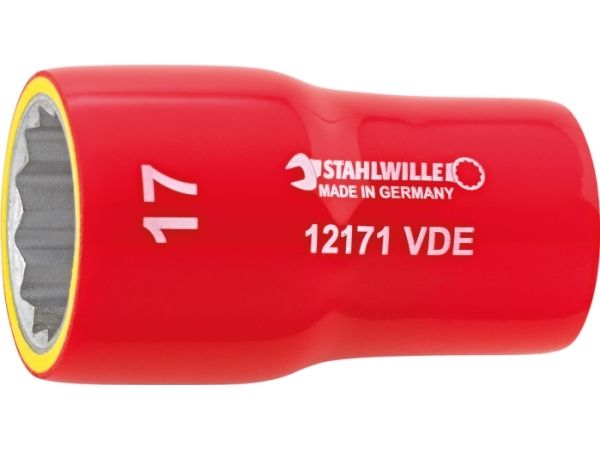 Stahlwille 12171 Vde, Einzelner Artikel, Ratschenschlüssel, Stahl, Chrom, 19 Mm, 50 Mm