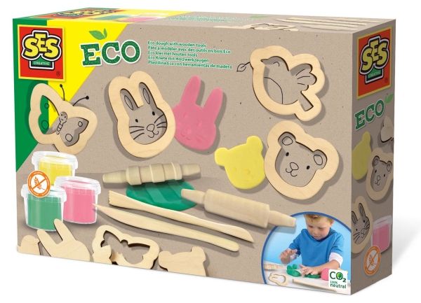 Ses Mehrfarbig Eco Clay Mit Holzwerkzeugen - Image 6