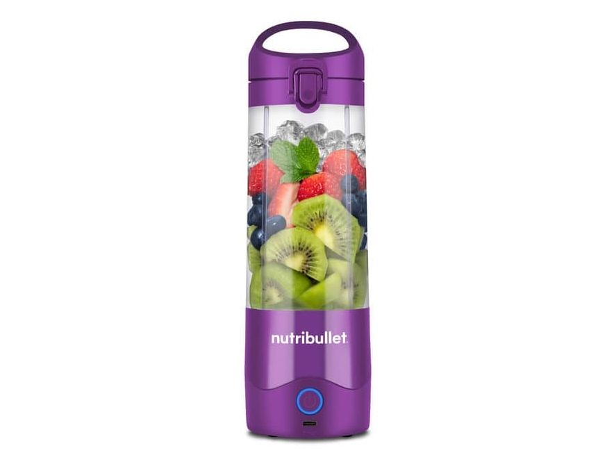 NutriBullet Portable, Portabel mixer, 0,475 L, Pulsfunktion, Iskrossning, 0,5 m, Lila