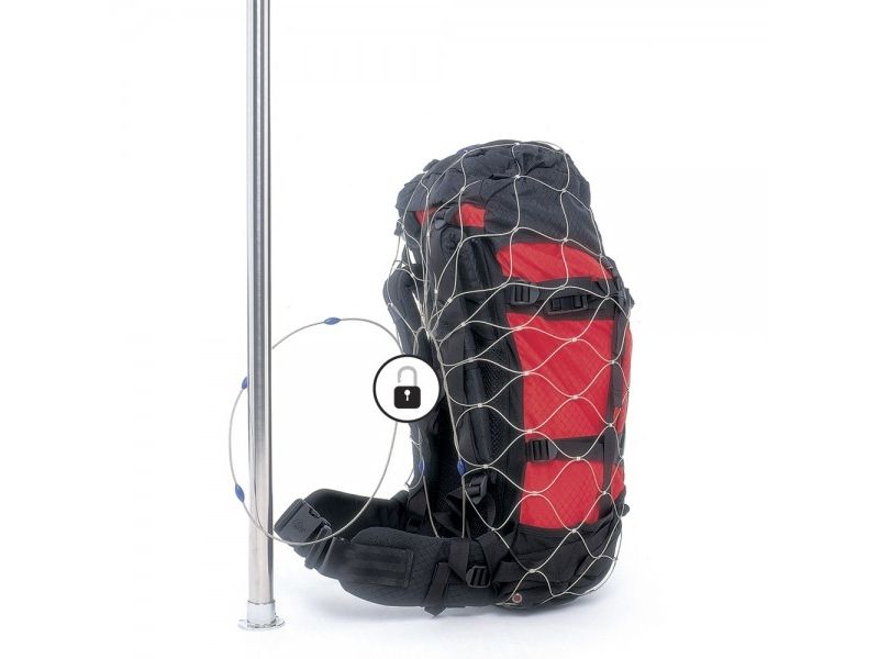 Pacsafe 55L, Bagage Hængelås, Alle Mærker, Polykarbonat, Rustfrit Stål, Rustfrit Stål, Rygsæk, Bagagetaske, 120 Mm