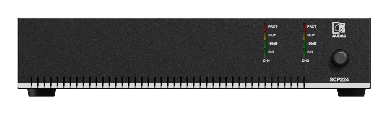 Audac AUDAC SCP224 Kompakt tokanals effektforstærker 2 x 240 W (4 Ohm) / 480 W (70/100 V)