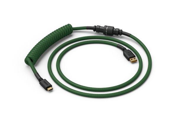 Glorious PC Gaming Race Coiled, Grøn, 1,37 m, Glorious PC Gaming Race, 1 stk, Flettet, USB Type-A, USB Type-C