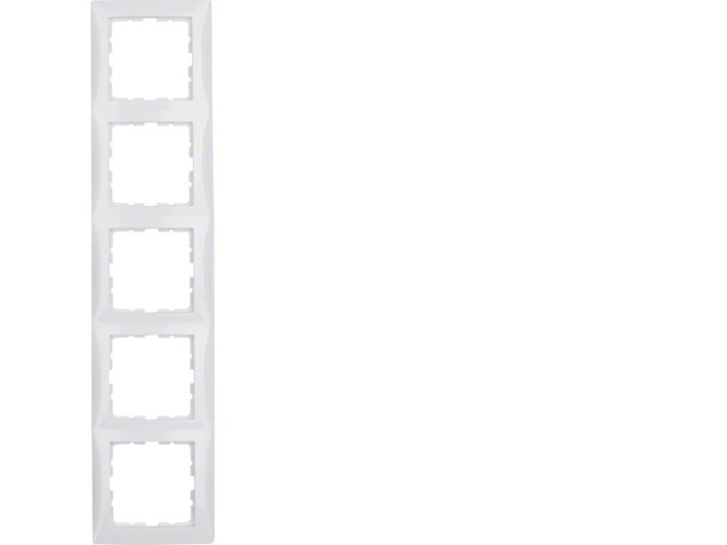 Berker 10158989, Hvid, Skrueløs, Berker, Blank, 1 Stk