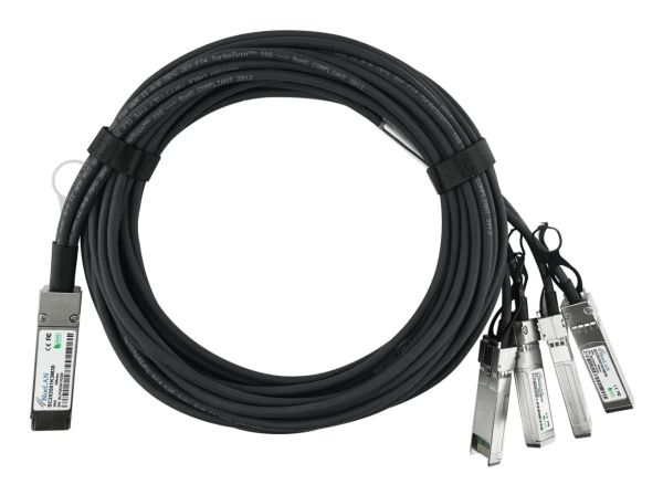 Blueoptics Cab-Q-S-1M-Ct-Bl, 2 M, Dac, Qsfp, 4X Sfp+