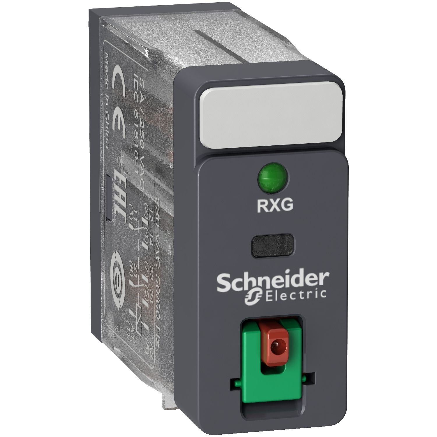 Schneider Electric RXG22B7, Sort, 24 V, IP40 UL 508 IEC 61810-1 CSA C22.2 No 14 EAC DNV-GL, 1250 VA, 5 A, 20 g