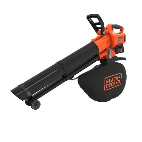 Black & Decker BCBLV3625L1, Håndholdt blæser, 270 km/t, 510 m³/t, Blæse/suge, 45 L, Sort, Orange