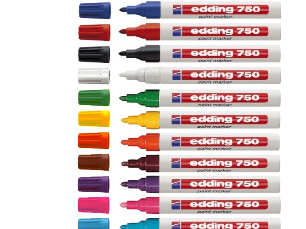 Lackmarker, Edding 750, 2-4 Mm, Silber
