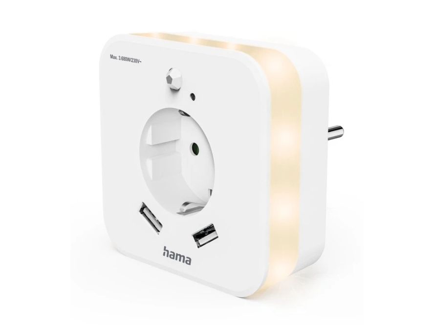 Hama 00223507, Plug-in natlys, Hvid, Varm hvid, Badeværelse, Soveværelse, Børneværelse, Korridor, Trapper, IP20, LED