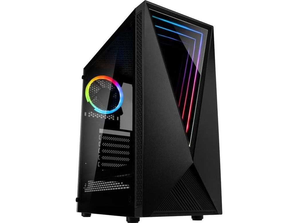Kolink Void Rgb, Midi Tower, Pc, Schwarz, Atx, Micro Atx, Mini-Itx, Stahl, Netz, Kunststoff, Gaming
