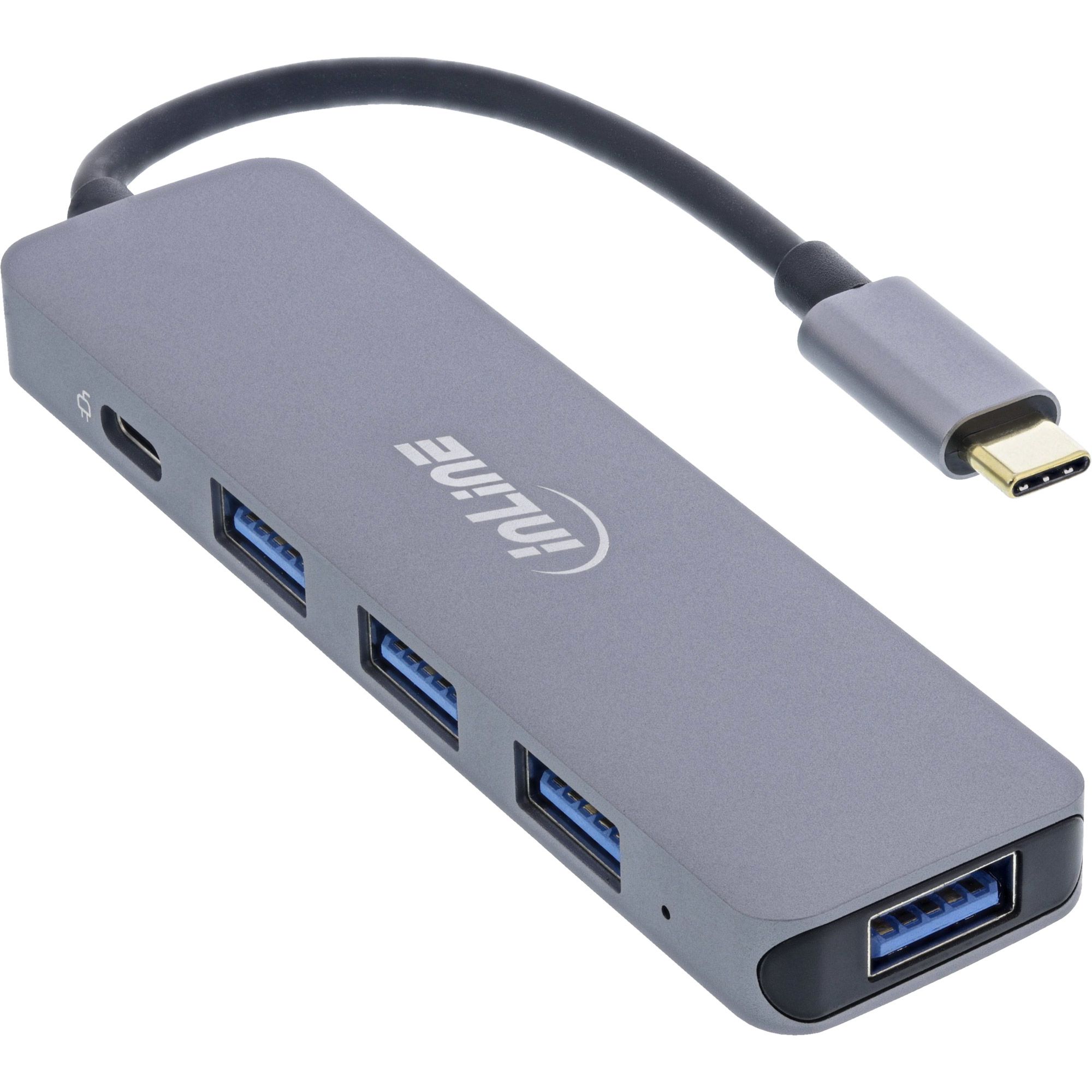 Inline Usb 3.2 Usb-C Multi Hub (4X Usb-A 5Gb/S + Usb-C (Data/Pd 87W), Usb 2.0 Type-C, Usb 3.2 Gen 1 (3.1 Gen 1) Type-A, Usb 3.2 Gen 1 (3.1 Gen 1) Typ