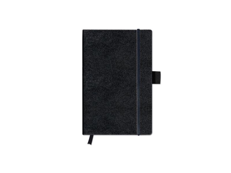 Herlitz 10789444, Einfarbig, Schwarz, A6, 96 Blätter, Matt, 80 G/M²