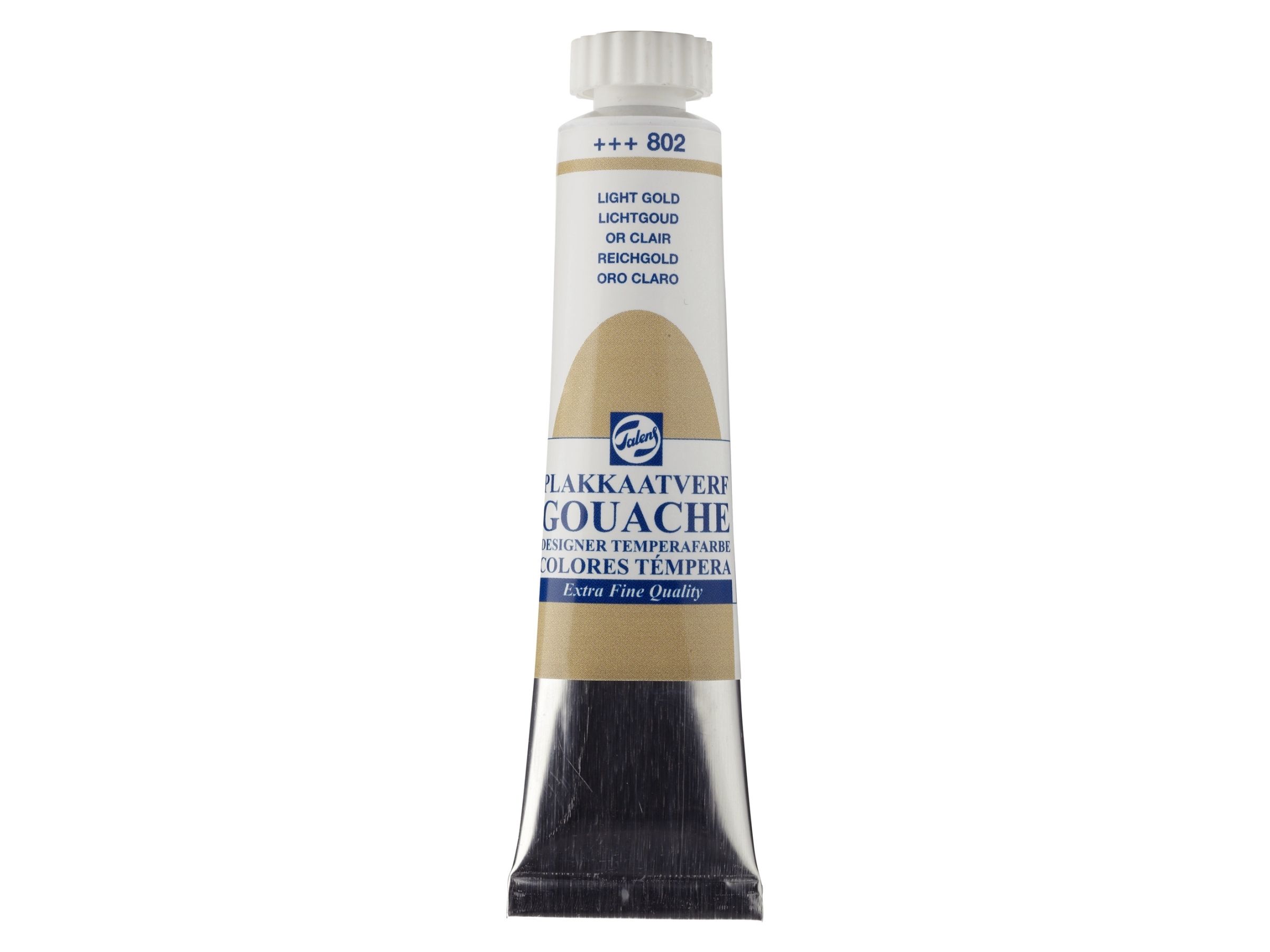 Talens Gouache Extra Fine 802 Light Gold tube