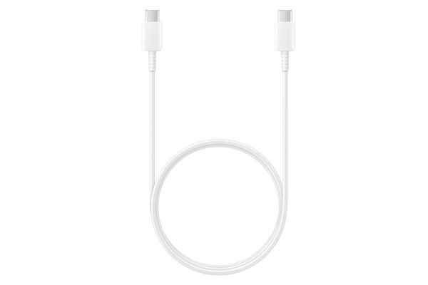 Samsung EP-DA705 - USB-kabel - USB-C (han) til USB-C (han) - USB 2.0 - 3 A - 1 m - hvid