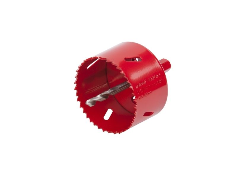 Wolfcraft Gmbh 4006885547407, Single, Drill, Metal, Wood, Red, Bimetal, High-Speed Steel (Hss), High-Speed Steel (Hss)