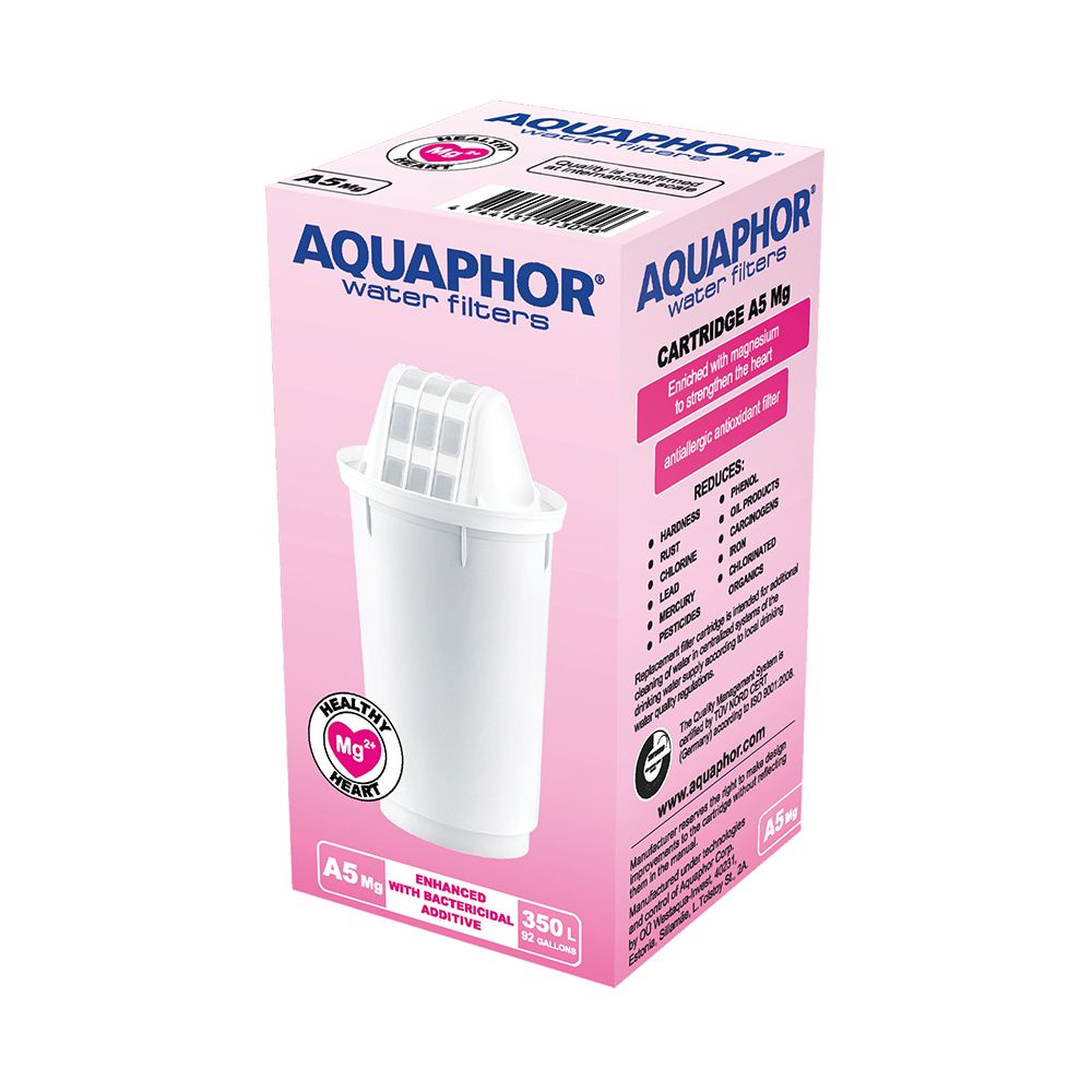 Aquaphor A5 Mg 350 L, Spender-Wasserfilter, 350 L, Weiß