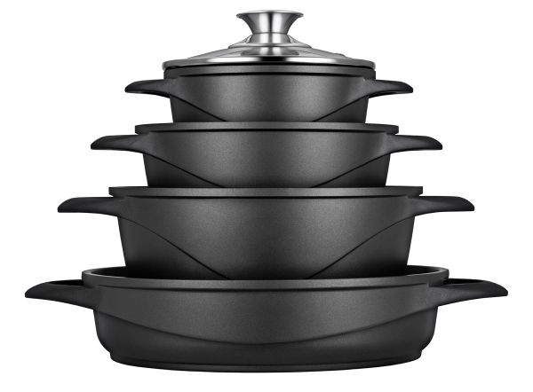 Smile MGK-17, Sort, Aluminium, Keramisk, Gas, Halogen, Induktion, Forseglet plade, Sort, Glas