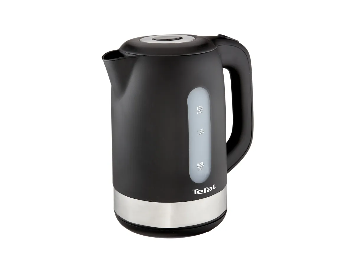 Tefal KO3308, 1,7 l, 2400 W, Svart, Vattennivå indikator, Sladdlös, Filtrering | Köksapparater - Juice, is och vatten - Vattenkokare | GameStuff