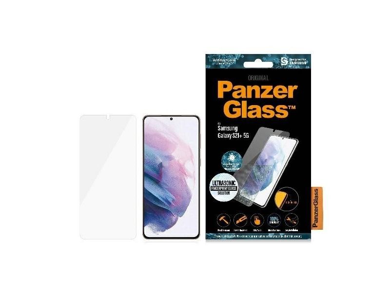 Panzerglass Displayschutz Samsung Galaxy S21 Plus 5G, Samsung, Samsung - Galaxy S21+ 5G, Trockene Anwendung, Kratzresistent, Schockresistent, Antib