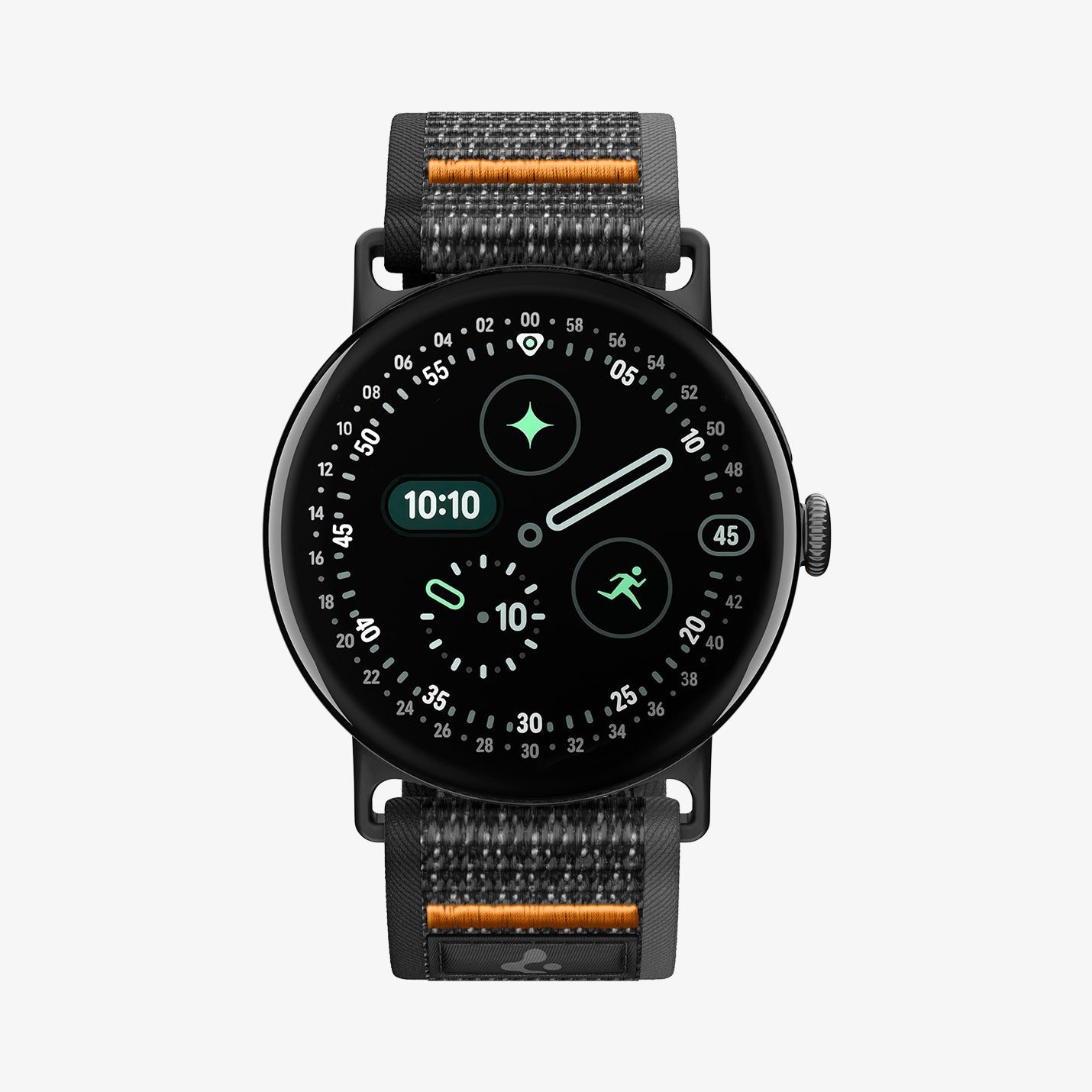 Spigen Athlex Air, Band, Smartwatch, Sort, Orange, Google, Pixel Watch 5 (41Mm), Stof