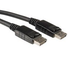 Roline 5M Displayport, 5 M, Displayport, Displayport, Hanstik, Hanstik, Sort