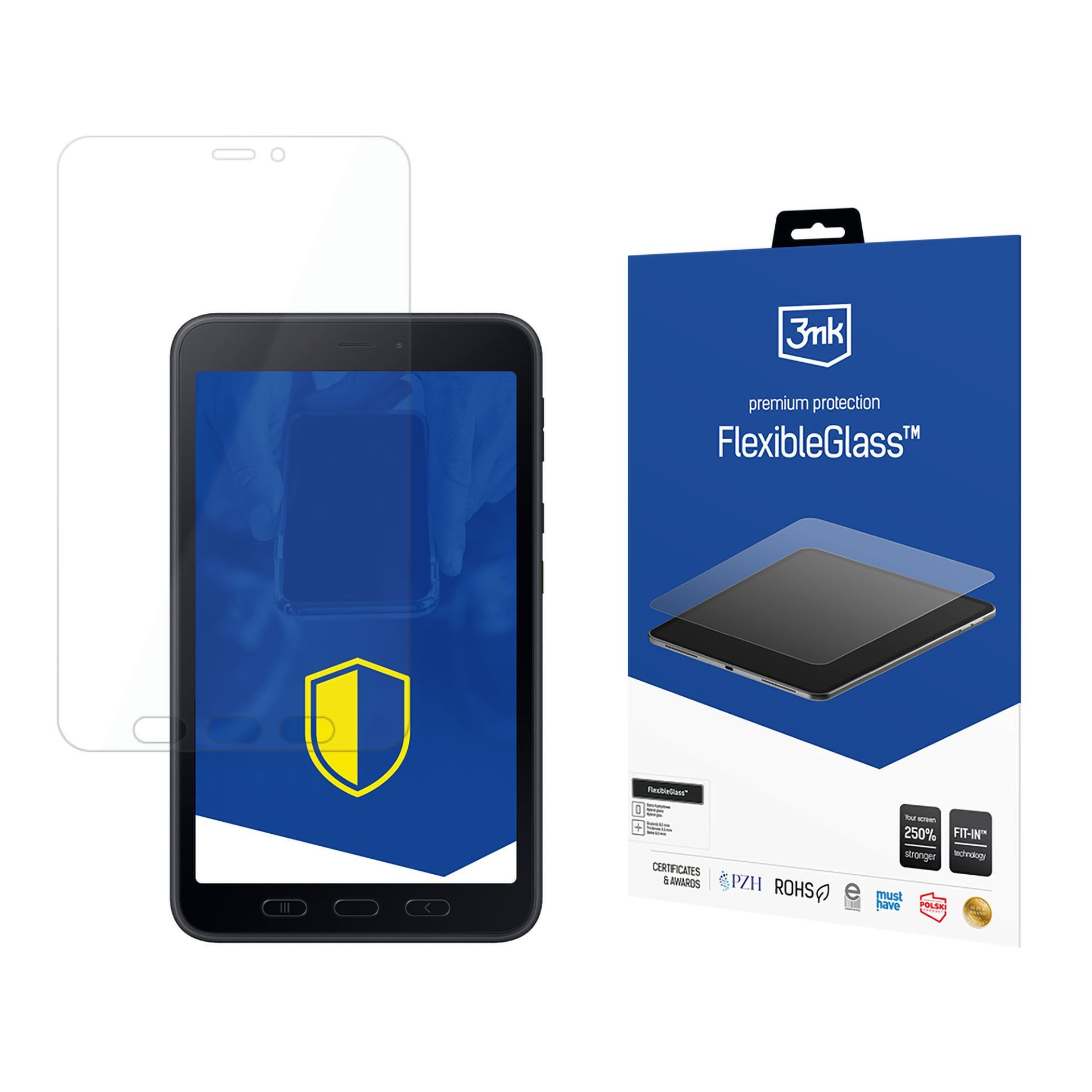 3Mk W-8U3fxgl-Sgta5, Samsung, Galaxy Tab Active 5, Ridseresistent, Transparent, 1 Stk