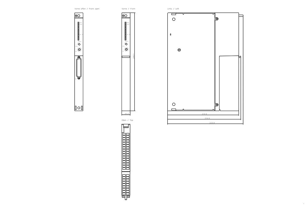 Siemens 6ES7461-1BA01-0AA0 6ES74611BA010AA0 SPS-Anschaltung, CE, REACH, 290 mm, 231 mm, 299 mm, 38 mm, 775 g