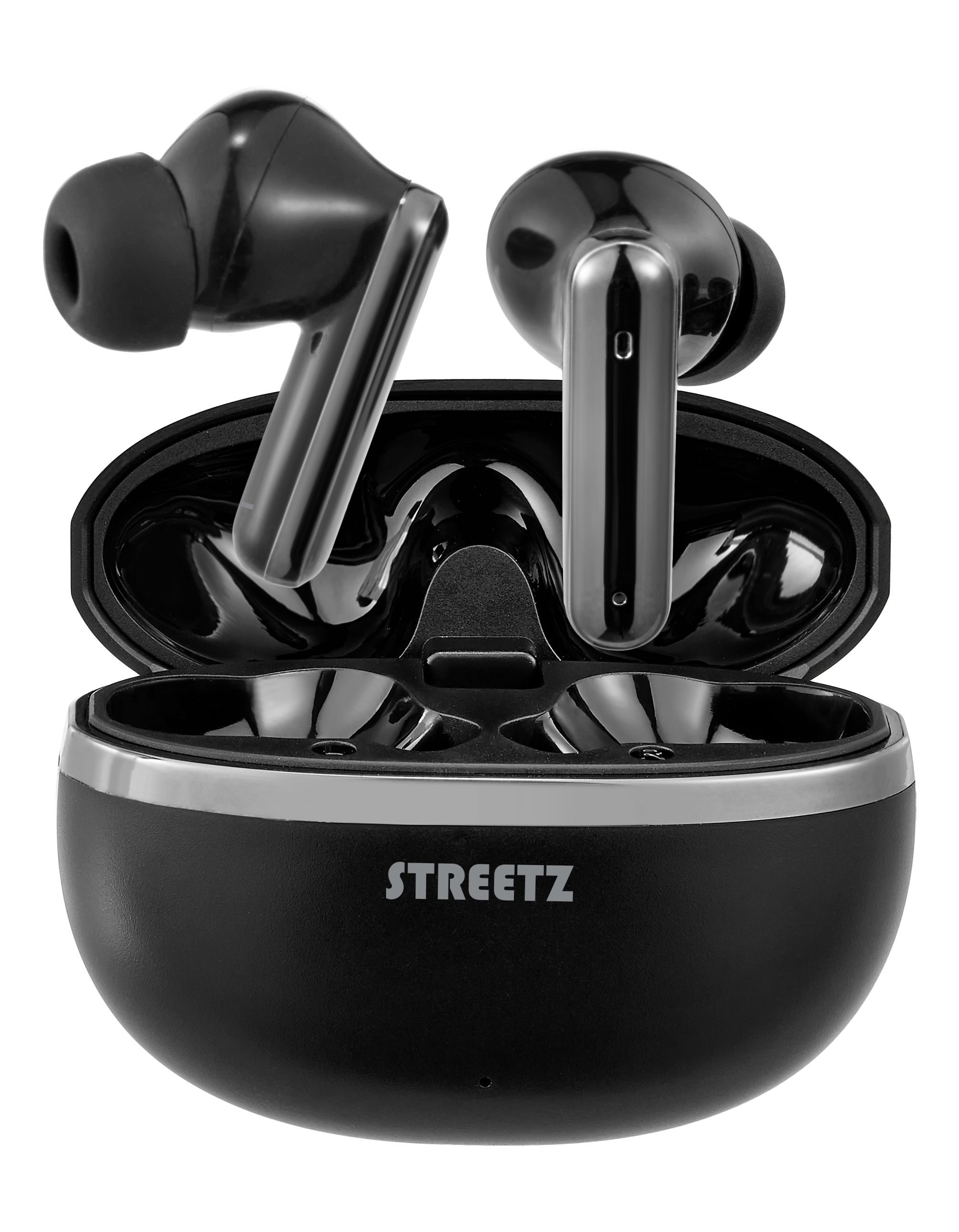 Streetz T235 Tws Earphones Black, True Wireless Stereo (Tws), Opkald/Musik, 20 - 20000 Hz, 40 G, Headset, Sort