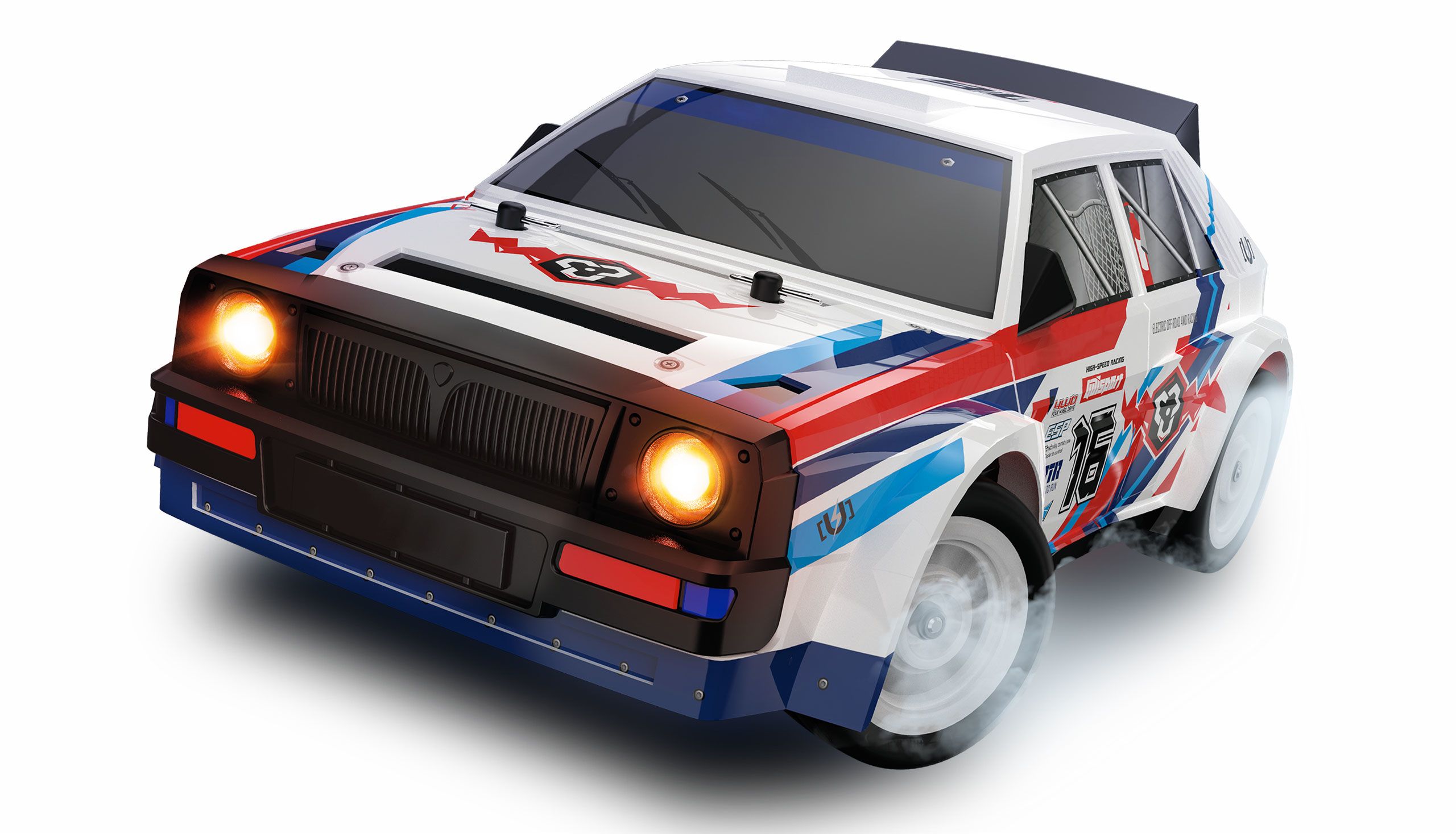RC rallybil 1:16 - LR16 Rallye Drift, 4WD, elektrisk, RTR