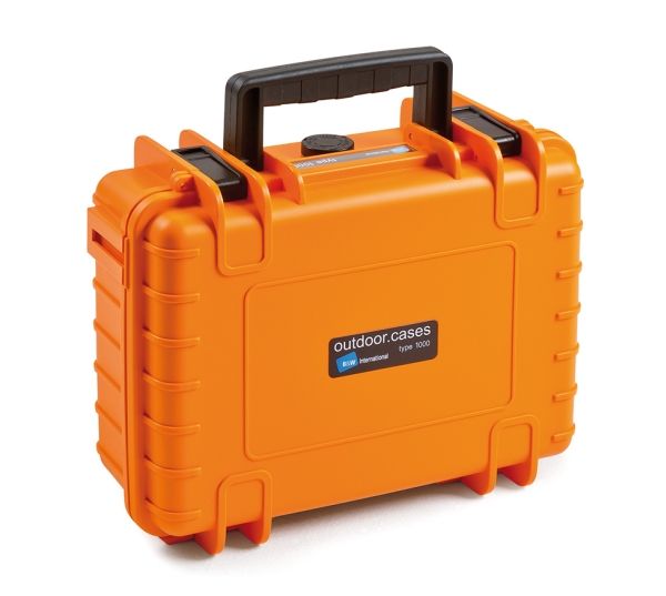 B&W Cases 1000/O/SI, Orange, Polypropylen (PP), Dammresistent, Vattent&aring;lig, 248,92 x 175,26 x 93,98 mm, 269,2 mm, 215,9 mm