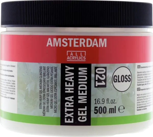 Amsterdam Extra heavy gel medium gloss 021 jar | Skola & Hobby - Konstmaterial - Tillsatser | GameStuff