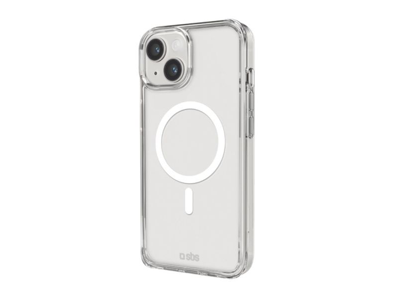 SBS Rigid gennemsigtigt etui kompatibelt med MagSafe-opladning til iPhone 14/13 - Gennemsigtig